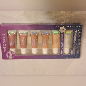 L.A. Colors Dream to Gleam 6-piece Shiny Lip Gloss Set.